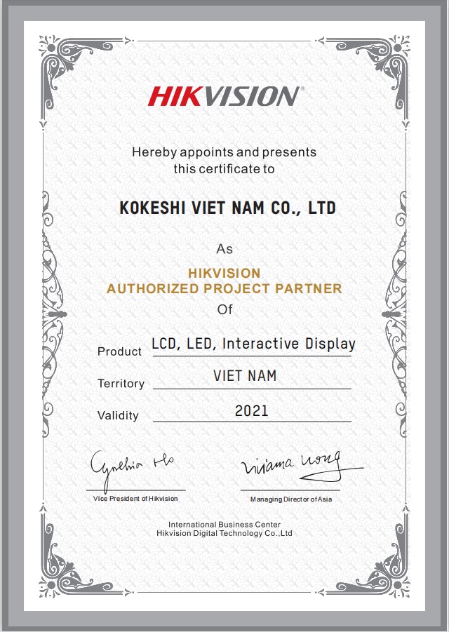 KOKESHI KÝ KẾT HỢP TÁC CHIẾN LƯỢC VỚI HIKVISION